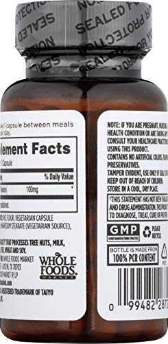 Whole Foods Market, L-Theanine 100mg, 60 ct