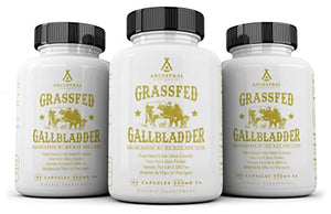 Ancestral Supplements Gallbladder w/ Ox Bile & Liver — Supports Gallbladder, Bile Flow & Digestive Health (180 Capsules)