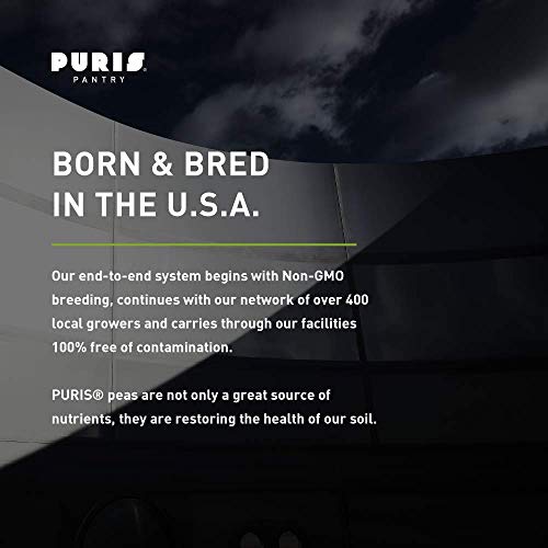 PURIS Organic Pea Protein Powder - 100% Grown, Processed and Packed in USA - 2 LB Unflavored - Certified Organic, Vegan, Gluten-Free, Non-GMO - Plant Based Protein Powder - Keto-Friendly, BCAA