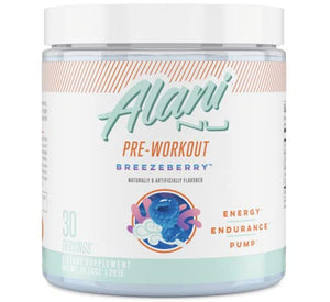 Alani Nu Pre-Workout Supplement Powder for Energy, Endurance, and Pump, Breezeberry, 30 Servings