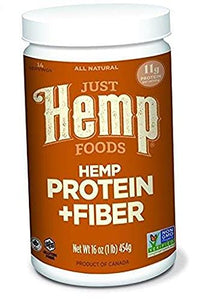 Hemp Protein Powder Plus Fiber, Non-GMO Verified with 11g of Protein & 11g of Fiber per Serving, 16 oz - Packaging May Vary .2 Pack