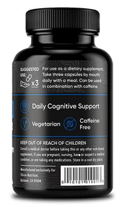 Total Mind Nootropic (90 ct) | Premium Brain Booster Supplement - Improve Memory, Focus and Concentration | Lions Mane Mushroom, Huperzine A, Ginkgo Biloba, Bacopa Monnieri