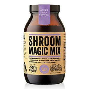 Nature's Harvest Mushroom Powder Turmeric Latte Mix - (125 servings) - Shroom Magic 5 Mushroom Blends with Reishi, Chaga, Cordyceps, Lion's Mane and Turkey Tail - For Hot and Cold Drinks