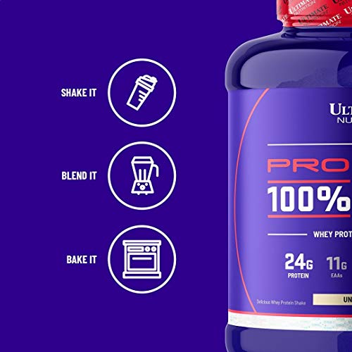 Ultimate Nutrition Prostar Raw Whey Protein Concentrate Powder, Low Carb, Low Fat, Keto Friendly, 24 Grams of Protein Per Serving with 5.5 Grams of BCAAs,Unflavored, 67 Servings, 4.4 Pounds