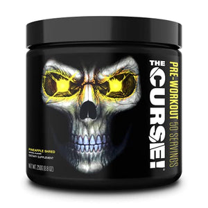 JNX Sports The Curse! Pre Workout Powder Increases Blood Flow, Boosts Strength and Energy, Improves Exercise Performance with Creatine (Pineapple Shred)