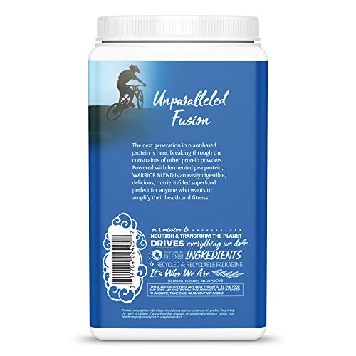 Sunwarrior Warrior Blend - Organic Vegan Plant Protein Powder with BCAAs and Pea Protein - Dairy Free, Gluten Free, Soy Free, Non- GMO, Plant Based Protein Powder, Sugar Free and Keto Friendly