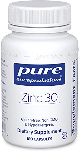 Pure Encapsulations Zinc 30 mg | Zinc Picolinate Supplement for Immune System Support, Growth and Development, Wound Healing, Prostate, and Reproductive Health* | 180 Capsules