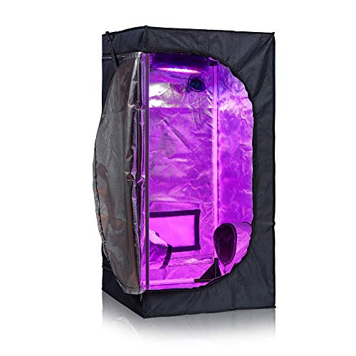 TopoLite 24"x24"x48" Grow Tent Garden Growing Dark Room with Heavy Duty Reflective Mylar for Indoor Growing 2'x2'