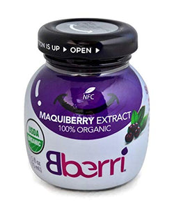 Bberri Extract (Maqui Berry 100% Organic) Pack of 6 x 2.5 fl oz