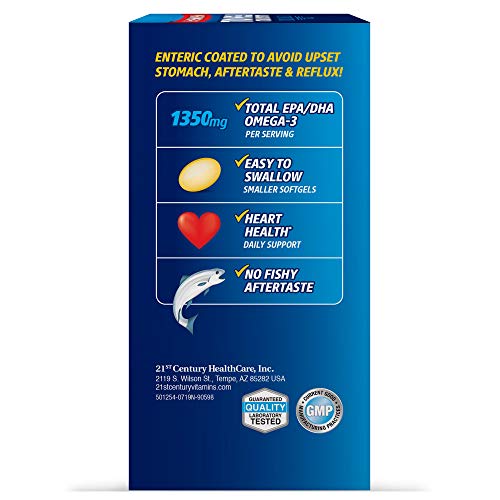 21st Century Alaska Wild Fish Oil Softgels, 90 Count