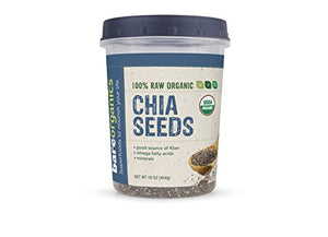 BareOrganics Chia Seeds | USDA Organic, Vegan, Non-GMO, Gluten-Free, 16oz