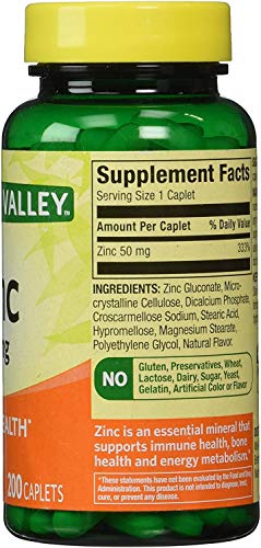 Spring Valley - Zinc 50 mg, 200 Ct (2)