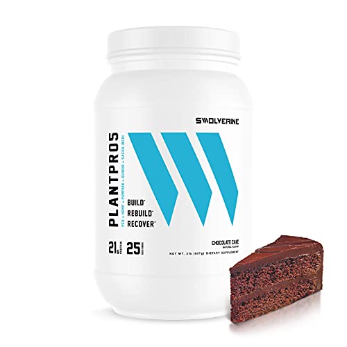 Plant Protein | 100% Vegan, Plant-Based Protein Powder, Pea Protein, Hemp Protein, Sacha Inchi, Pumpkin Seed, Quinoa, 21G Protein, 25 Servings Chocolate Cake Flavor