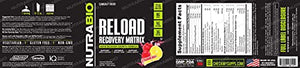 NutraBio Reload - Powerful Muscular Recovery Formula - Post-Workout Supplement - 3G Creatine - 8G BCAAs - 5G Glutamine - 30 Servings, Strawberry Lemon Bomb