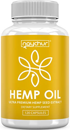 Hemp Oil Capsules - Best Natural Pure Hemp Seeds Extract for Pain Relief Anti Anxiety Anti Inflammatory Stress Sleep Support Raw Herbal Supplements Omega 3 6 9 - Non GMO 120 Capsules