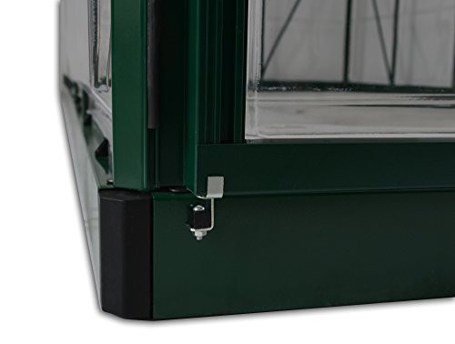 Palram HG5508G-1B Hybrid Hobby Greenhouse, 6' x 8' x 7', Forest Green