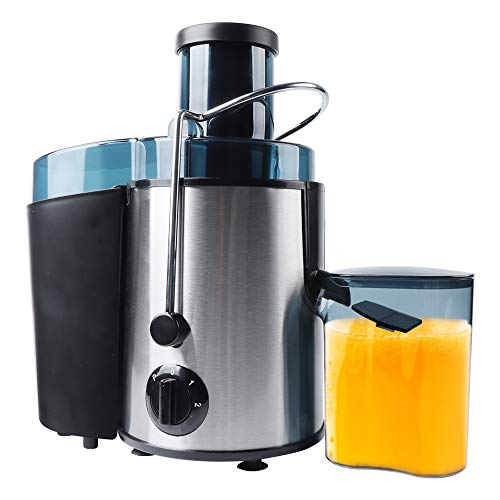 VIGIND Juicer Extractor,Juicer Machine,Centrifugal Juicer,Wide 3” Feed Chute,3 Speed Stainless Steel Centrifugal Juicer for Fruits and Vegetables, with Non-Slip Feet, Easy to Clean,with a brush