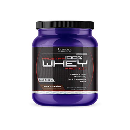 Ultimate Nutrition Prostar Whey Protein Powder Blend of Whey Concentrate Isolate and Peptides – Low Carb, Keto Friendly, 25 Grams of Protein - 15 Servings, Chocolate Crème, 1 Pound
