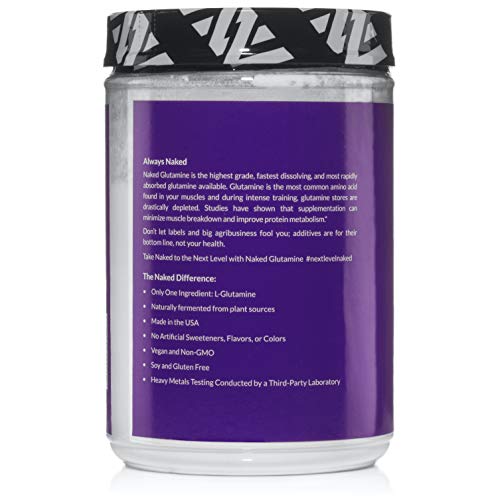 Pure L-Glutamine Made in The USA - 200 Servings - 1,000g, 2.2lb Bulk, Vegan, Non-GMO, Gluten and Soy Free. Minimize Muscle Breakdown & Improve Protein Synthesis. Nothing Artificial