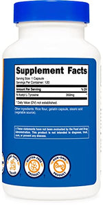 Nutricost N-Acetyl L-Tyrosine (NALT) 350mg, 120 Capsules (3 Bottles) - Gluten Free, Non-GMO