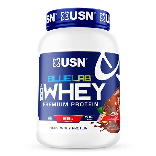 USN Supplements BlueLab 100 Percent Whey Protein Powder, Keto Friendly, Low Carb and Calorie, 2 lb