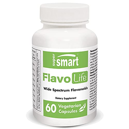 Supersmart - FlavoLife - 9 Bioflavnoids Supplement Boost Immune System Including Luteolin, Fisetin & Quercetin | Non-GMO & Gluten Free - 60 Vegetarian Capsules
