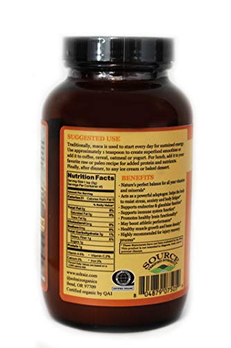 Sol Raiz Organics, Maca Powder Organic, 8.2 Ounce