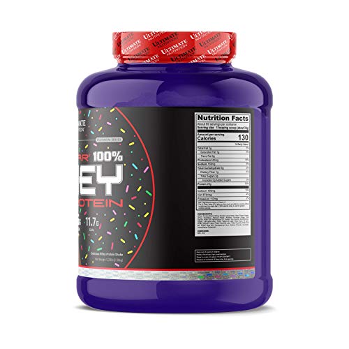 Ultimate Nutrition Prostar Whey Protein Powder Blend of Whey Concentrate Isolate and Peptides – Low Carb, Keto Friendly, 25 Grams of Protein - 80 Servings, Chocolate Birthday Cake, 5 Pounds
