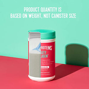 Vital Proteins Beauty Collagen Peptides Powder Supplement for Women, 120mg of Hyaluronic Acid, 15g of Collagen Per Serving, Enhances Skin Elasticity and Hydration, Watermelon Mint, 9oz Canister