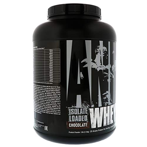 Animal Whey Isolate Whey Protein Powder – Isolate Loaded for Post Workout and Recovery – Low Sugar with Highly Digestible Whey Isolate Protein - Chocolate - 5 Pounds