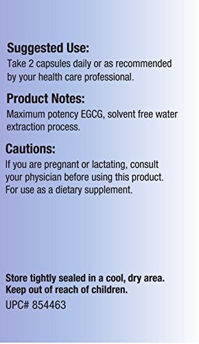 Relentless Improvement EGCG Green Tea Extract 670mg Extract Per Capsule Standardized to 98%+Polyphenols 60% EgCG Very Low Caffeine Zinc Ionophore