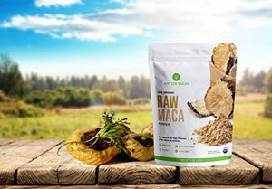 Antler Farms - 100% Pure Organic Raw Maca Powder, 40 Servings, 200g - Vegan, Gluten Free, Sun Dried, Cold Processed, Grown Outdoors in Central Andes of Peru, Certified USDA Organic