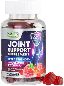 Joint Support Gummies Extra Strength Glucosamine & Vitamin E - Natural Joint & Flexibility Support Gummy - Best Cartilage & Immune Health Support Supplement for Women & Men - 60 Gummies