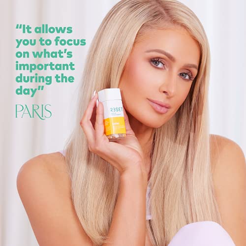 R3SET Day & Night Combo, Stress & Mood Supplement, Sleep Support, with Ashwagandha, Chamomile, Vitamin D3, Omega 3, Valerian Root, L-Theanine & GABA, 28 Veg Capsules, 0 Sugar 0 Cals 0 Carbs