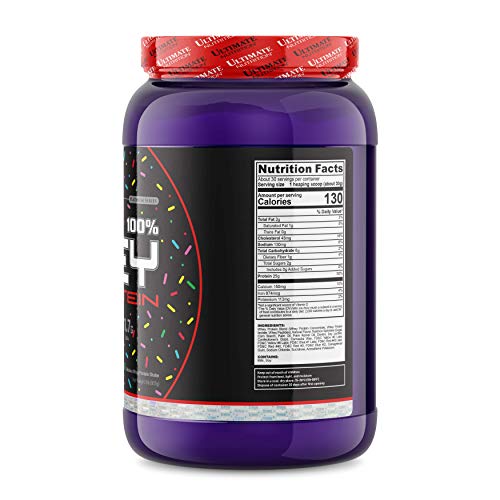 Ultimate Nutrition Prostar Whey Protein Powder, Low Carb Protein Shake with Bcaas, Blend of Whey Protein Isolate Concentrate and Peptides, 25 Grams of Protein, Keto Friendly, 2 Pounds, Chocolate Birthday Cake