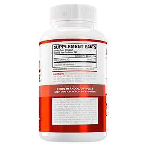 Acetyl L Carnitine 750mg Supplement - Extra Strength L-Carnitine (ALCAR) for Energy, Body Recomposition, Memory & More - Zero Fillers - 120 Non GMO Veggie Pills