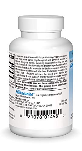 Source Naturals Serene Science L-Theanine 200mg - 30 Tablets