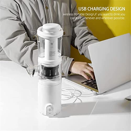 Juicer Machines Slow Juicer Masticating Juicer Machine, BPA-Free Chewing Slow Screw Juicer Wireless Slow Juicer Fruit and Vegetable Cold Pressed Juicer Drinking Water