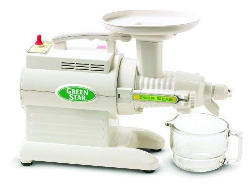 Tribest GS-1000 Greenstar Original Twin Gear Cold Press Masticating Juice Extractor, White