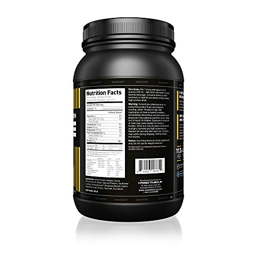Kaged Muscle Whey Protein Powder 100 Whey Protein Isolate for Post Workout Recovery 3lbs, Chocolate, 48 Ounce