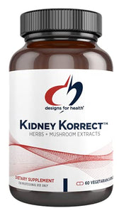 Designs for Health Kidney Korrect - Herbs + Mushrooms for Kidney Support - Non-GMO Supplement with Ingredients to Help Support Maintenance of Healthy Glucose Metabolism (60 Capsules)