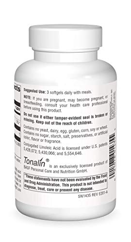 SOURCE NATURALS Tonalin Cla 1000 Mg Soft Gel, 60 Count
