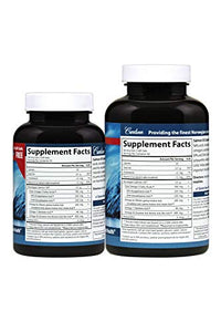 Carlson - Salmon Oil Complete, 700 mg Omega-3s + Astaxanthin, Norwegian, Heart, Brain & Joint Health, 120+60 Softgels