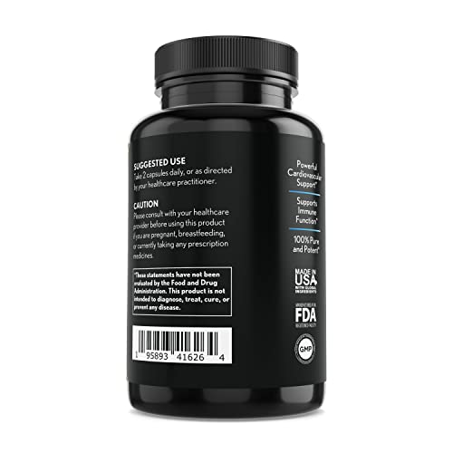 Unico Organics Quercetin Advanced Immune System, Respiratory Health, Cardiovascular Health Support Supplement, No Gluten, Dairy and Sugar with CoQ10 & Turmeric, 500mg Per Serving,120 Capsules