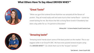 Driven WHEY- Grass Fed Whey Protein Powder: Delicious, Clean Protein Shake- Improve Muscle Recovery with 23 Grams of Protein with Added BCAA and Digestive Enzymes (Vanilla Dream, 5 lb)