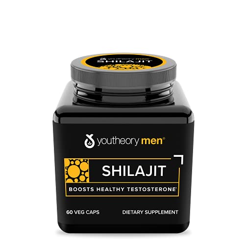 Youtheory Mens Shilajit Advanced, Black, 60 Count