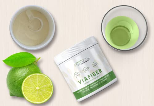 Viafiber Organic Prebiotics, L Glutamine Powder, Vegan Fiber Powder for Gut Health, Leaky Gut Repair Powder, Prebiotics, Acacia Fiber ,Gut Health Supplements for Women and Man 12.17 Ounce