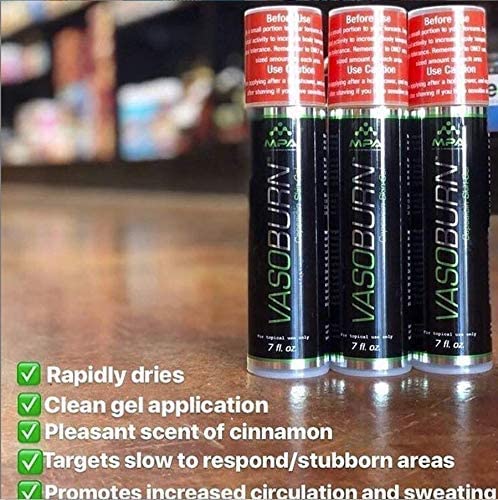 SleekMax, MPA Vasoburn Capsaicin Skin-Gel Pump Bottle, Targets Stubborn Areas, Capsaicin Cream, yohimbine Cream, bundle with a Motivational Wristband Bracelet by SleekMax to motivate and support you (7 oz.)