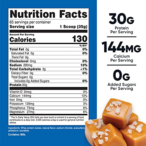 Nutricost Whey Protein Isolate (Salted Caramel, 5LBS)