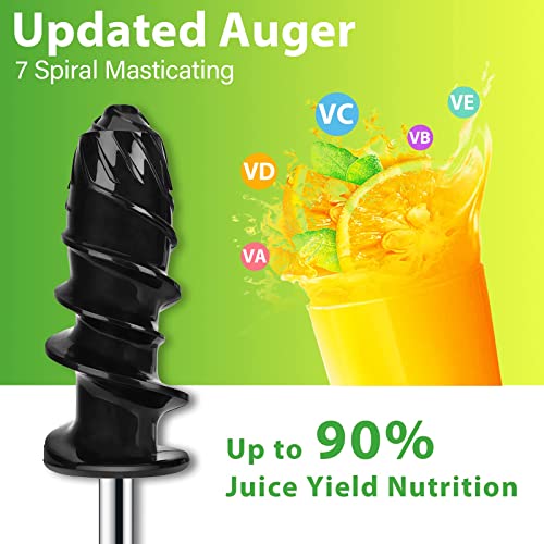 Vpcok Direct Extractor de Jugos, Celery Juicer Machines Vegetable and Fruit,Cold Press Juicer for Celery/Vegetable/Wheat, Masticating juicers, Slow Juicer Machine, Juice Extractor with Cleaning Brush